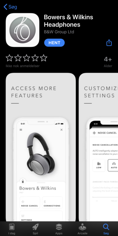 Приложение Bowers & Wilkins PX7