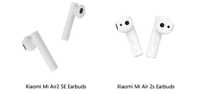 Comparación de Xiaomi Mi Air2S vs Mi Air2 SE