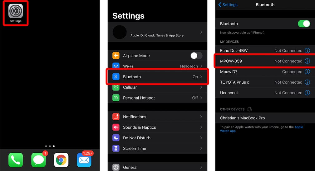Cómo conectar auriculares al iPhone