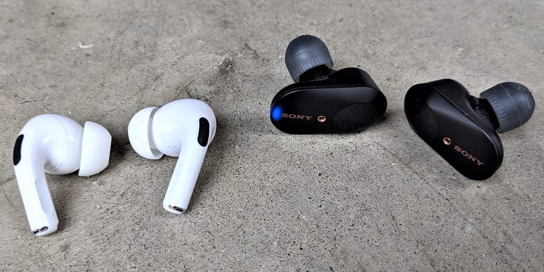 Comparación de AirPods Pro vs Sony WF-1000XM3