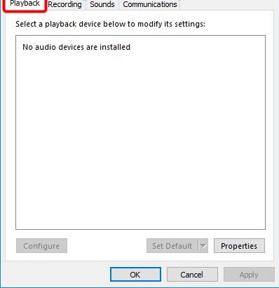La computadora portátil no ve los auriculares